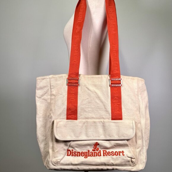 Vintage Disneyland Resort Walt Disney World Tote Bag Canvas Mickey Mouse Y2K - Picture 1 of 14